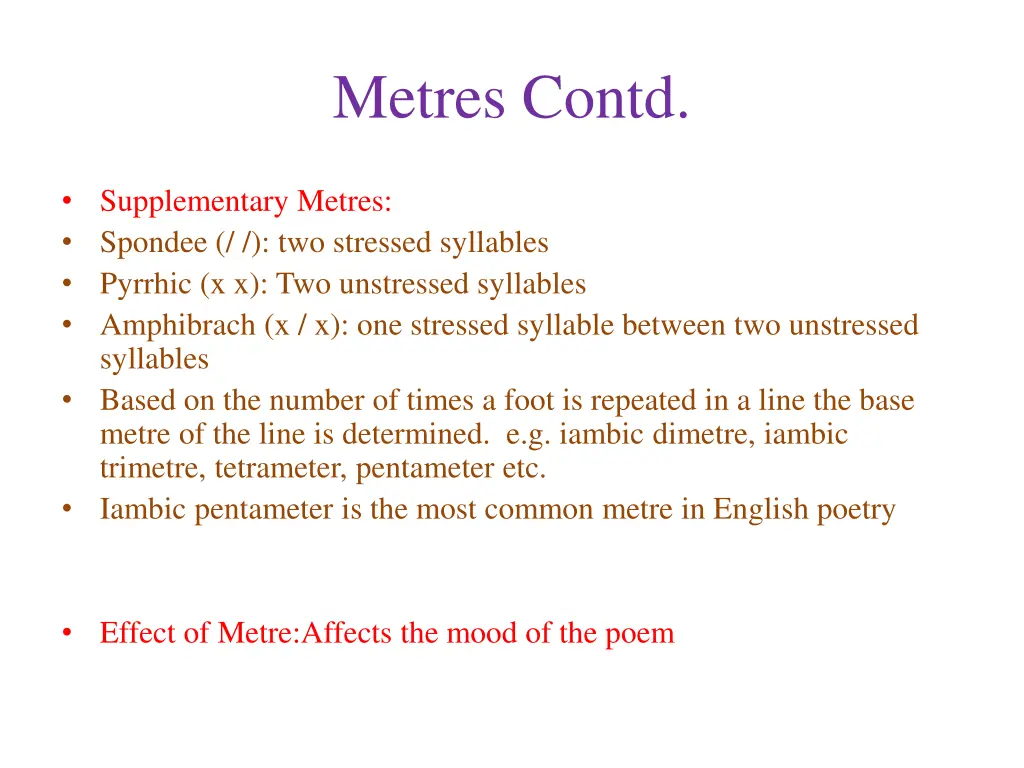 metres contd 1