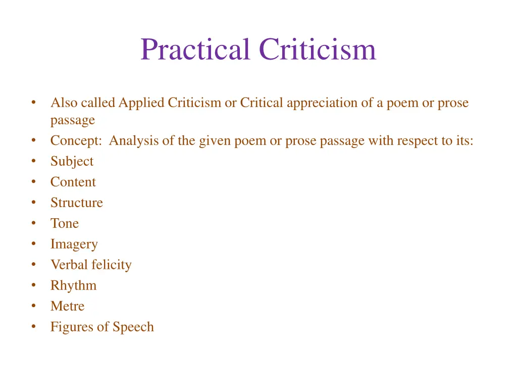 practical criticism 1