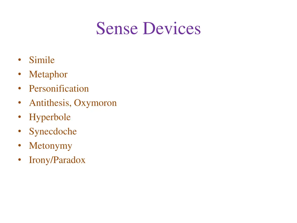 sense devices