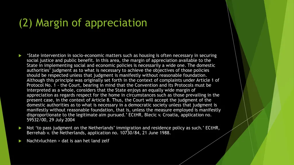 2 margin of appreciation 3