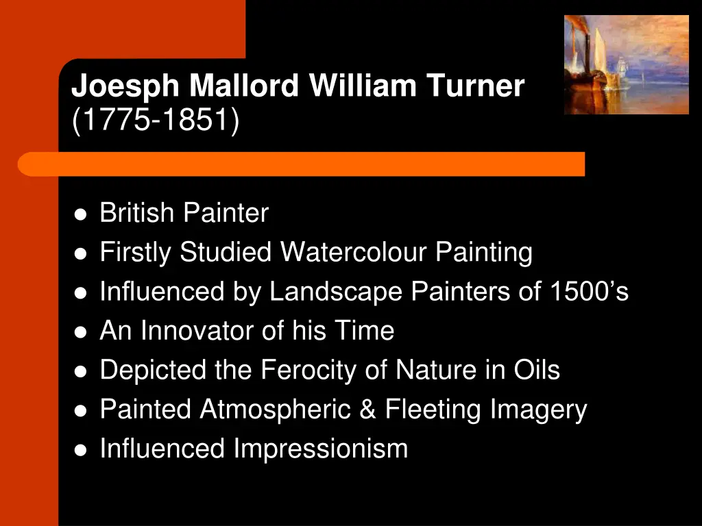 joesph mallord william turner 1775 1851