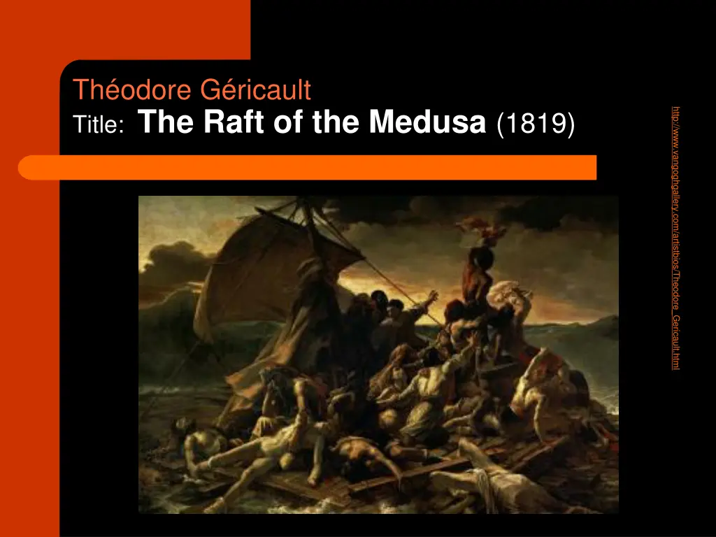 th odore g ricault title the raft of the medusa