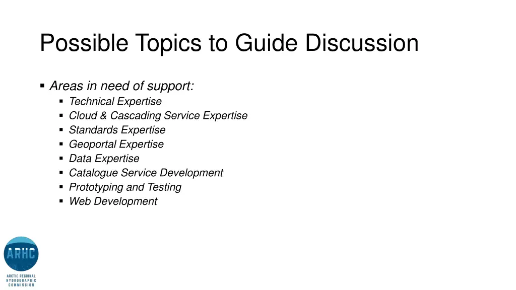 possible topics to guide discussion 1