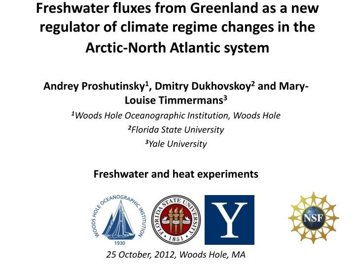 freshwater fluxes from greenland