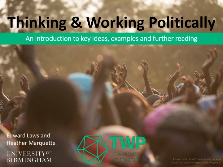 thinking working politically an introduction