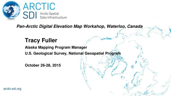 pan arctic digital elevation map workshop