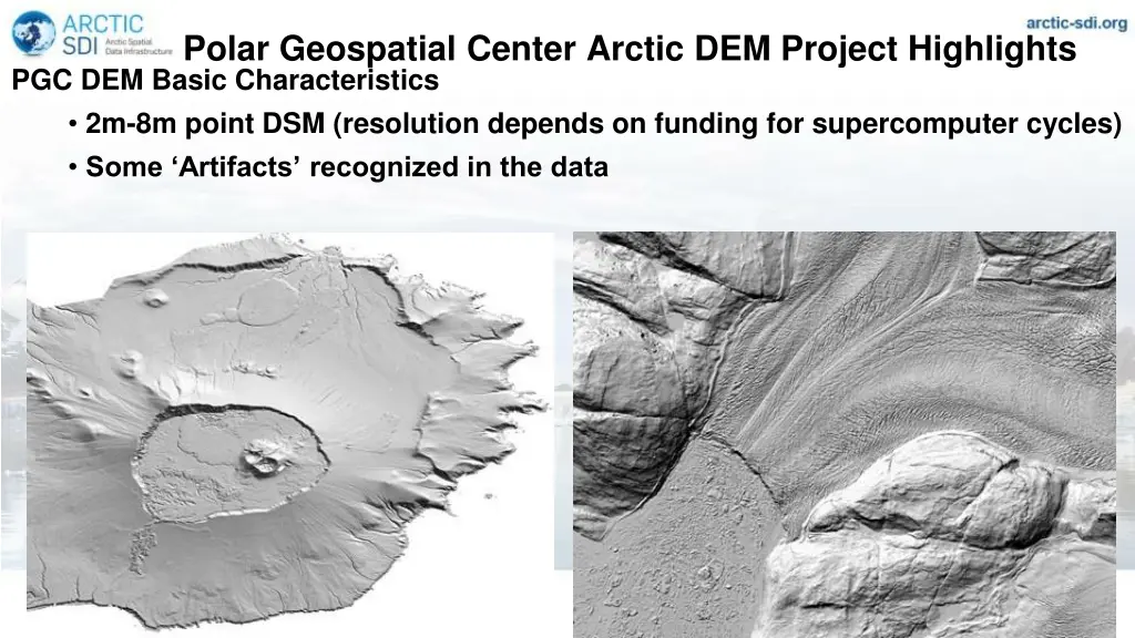 polar geospatial center arctic dem project