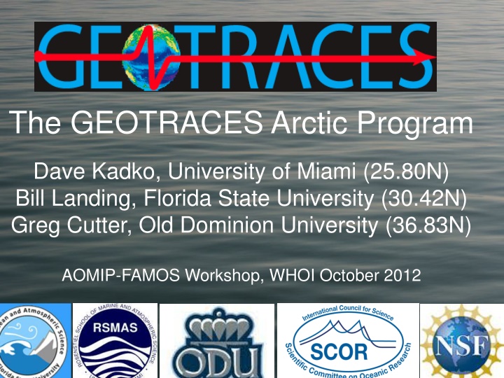 the geotraces arctic program