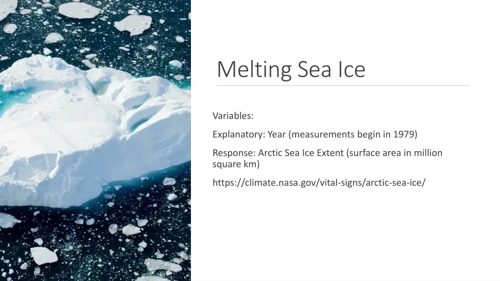 melting sea ice