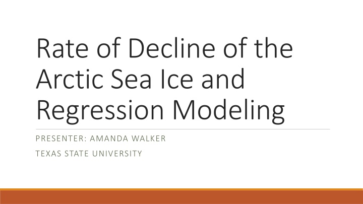 rate of decline of the arctic