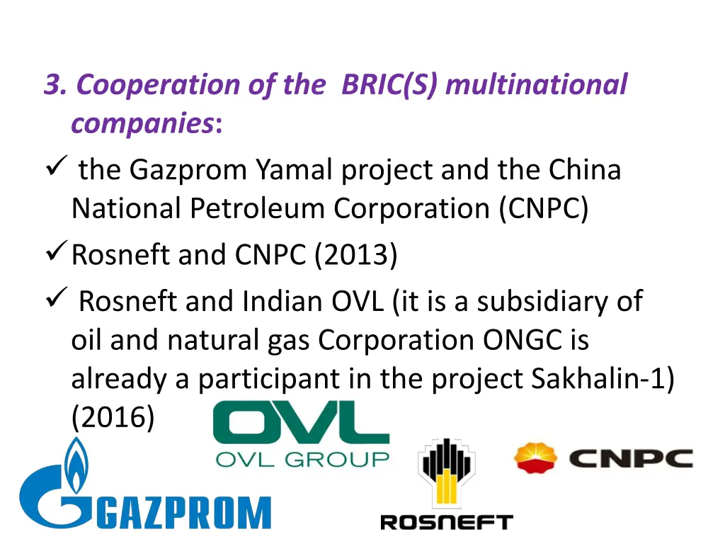 3 cooperation of the bric s multinational