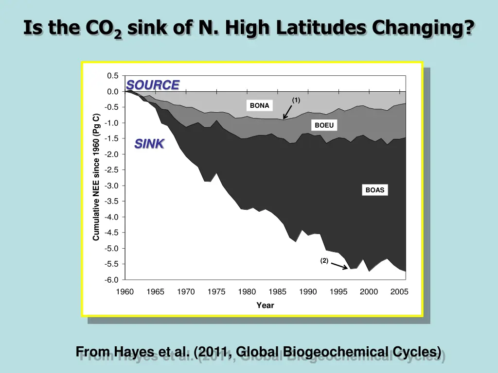 is the co 2 sink of n high latitudes changing