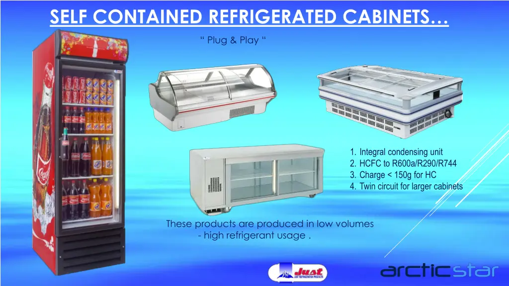 self contained refrigerated cabinets