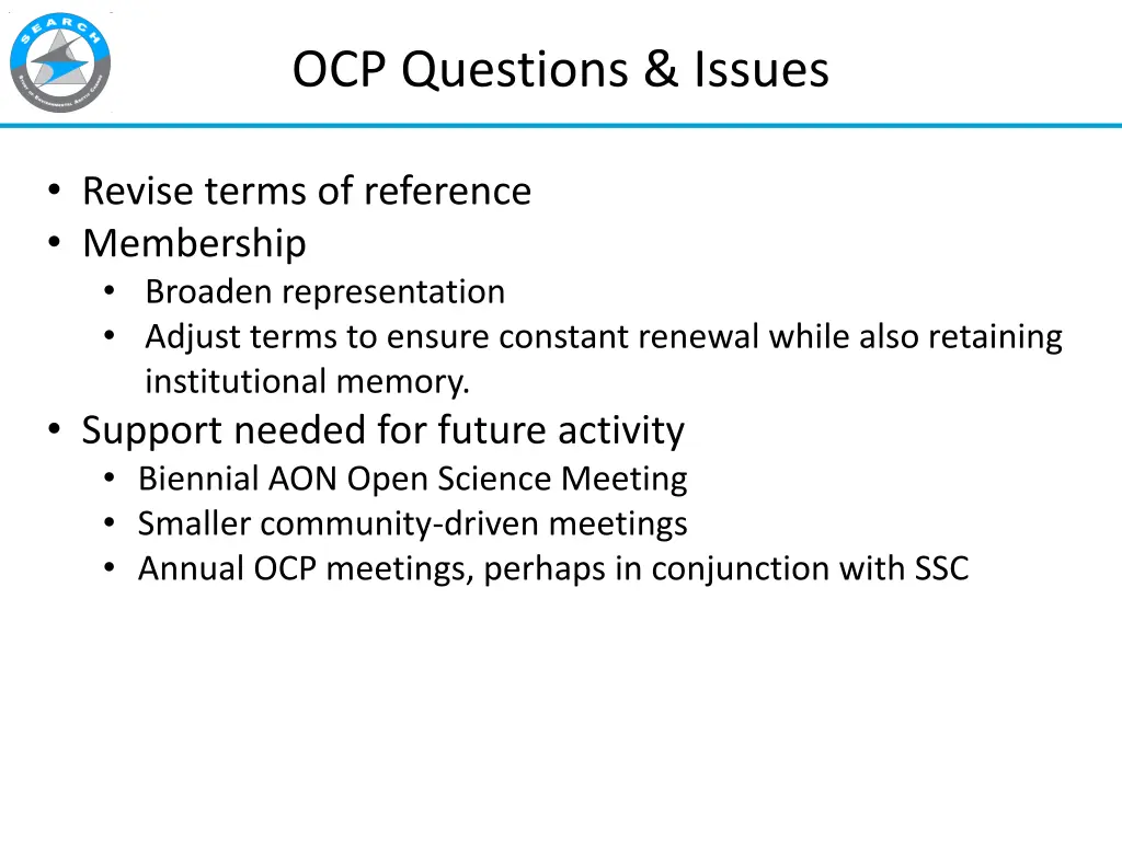 ocp questions issues