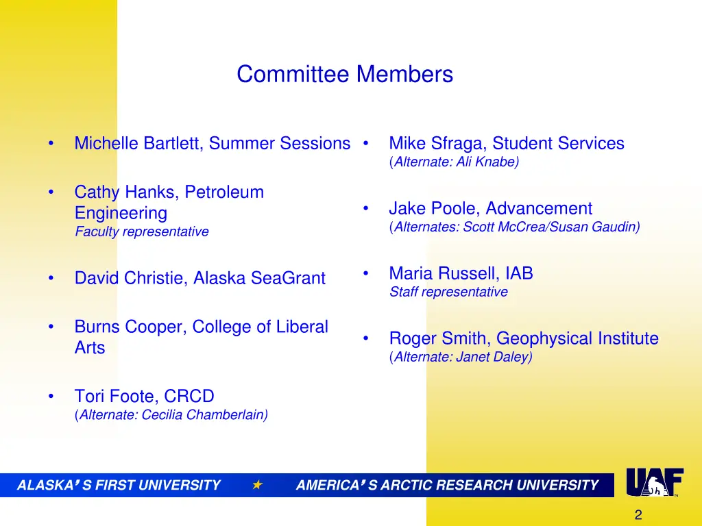 committee members