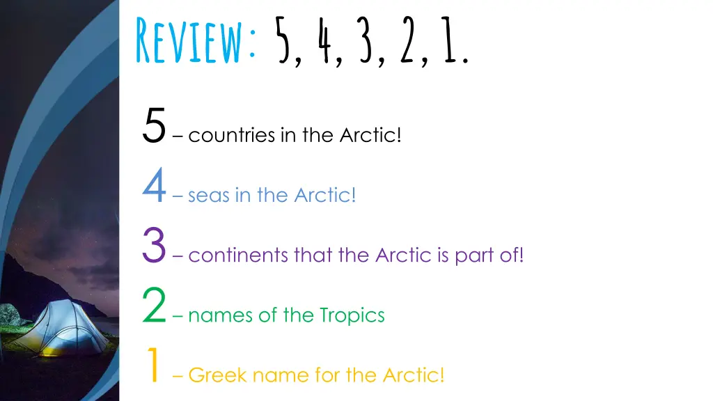 review 5 4 3 2 1 5 countries in the arctic 4 seas