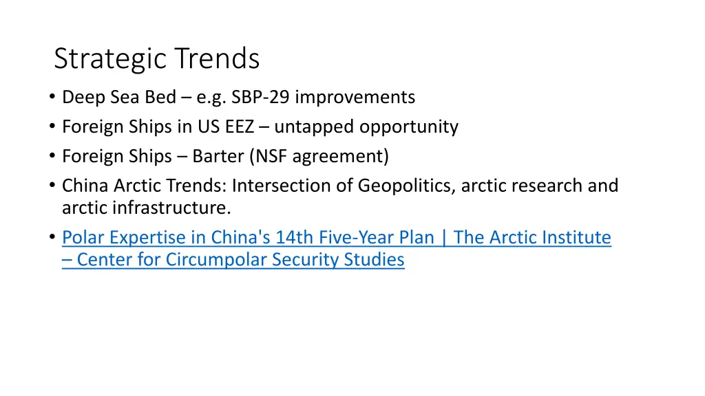 strategic trends deep