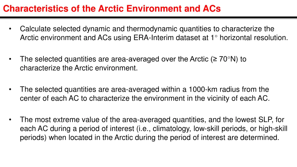 characteristics of the arctic environment and acs