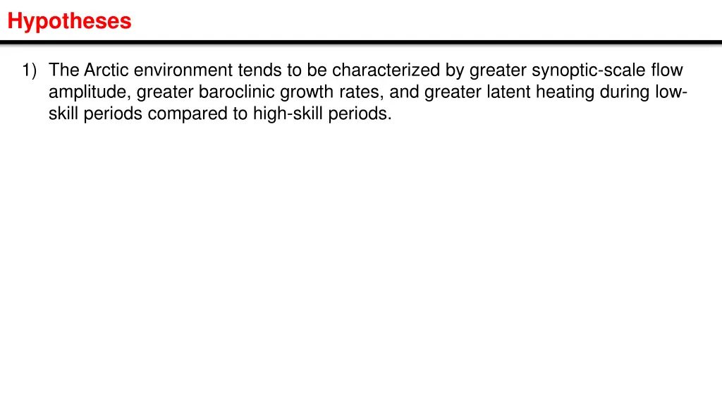 hypotheses