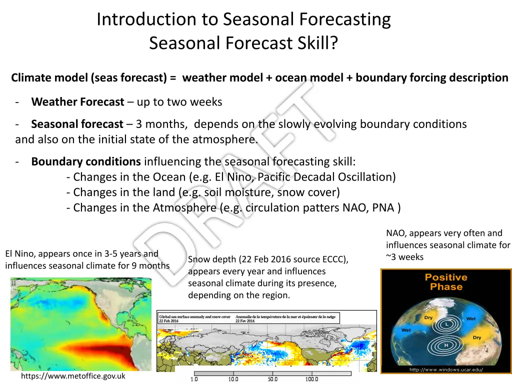 introduction to seasonal forecasting seasonal 1