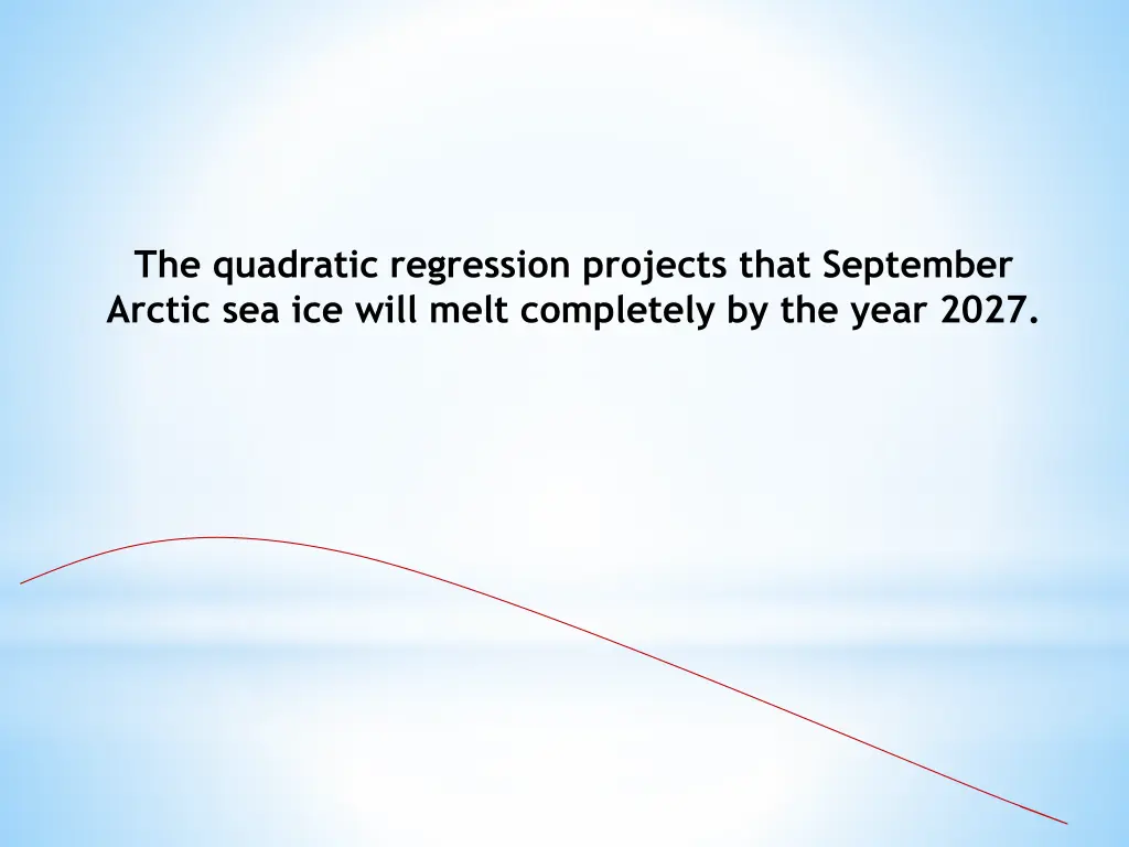 the quadratic regression projects that september