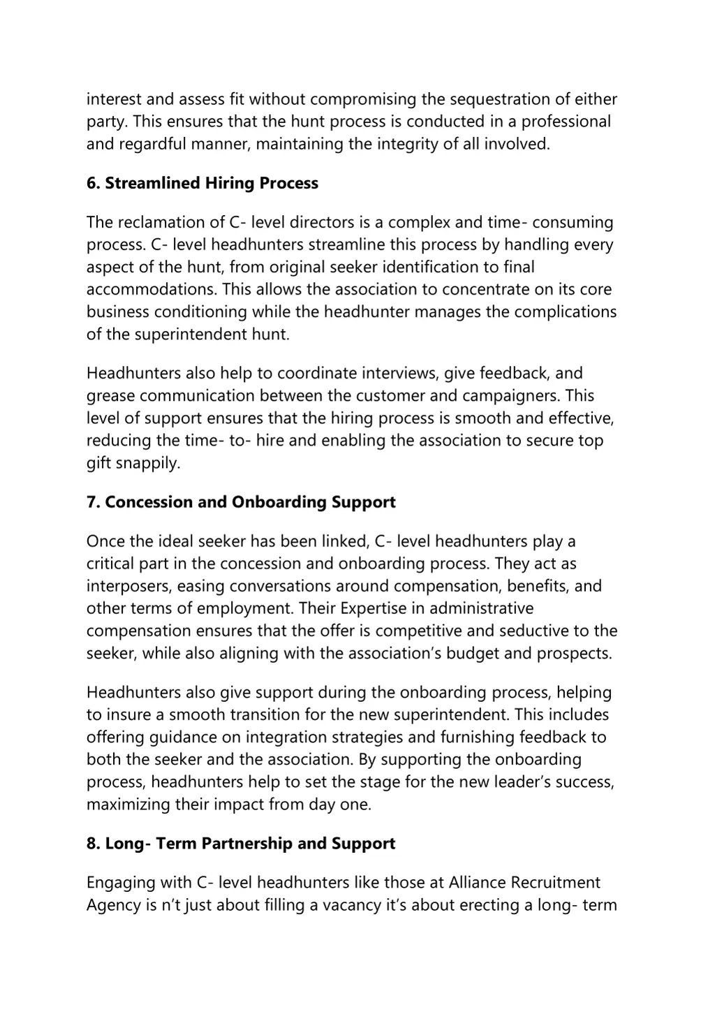 interest and assess fit without compromising