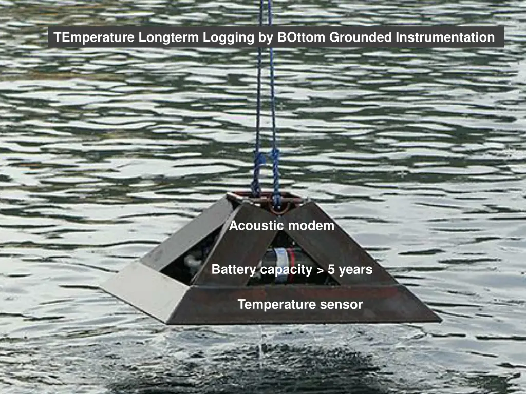 temperature longterm logging by bottom grounded