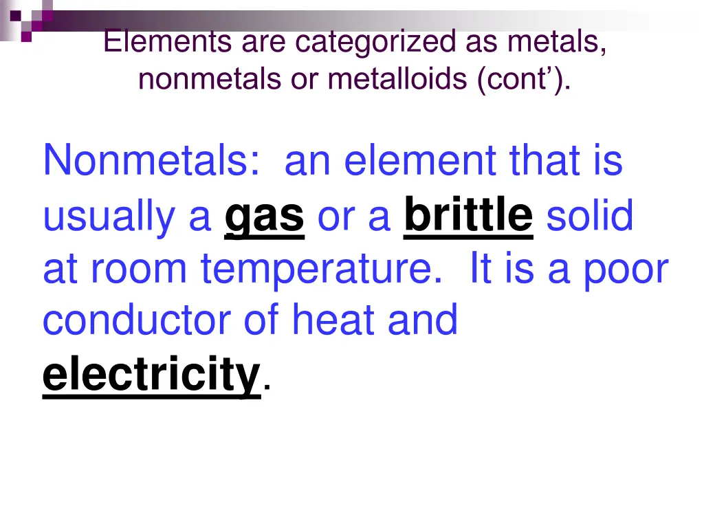 elements are categorized as metals nonmetals 1