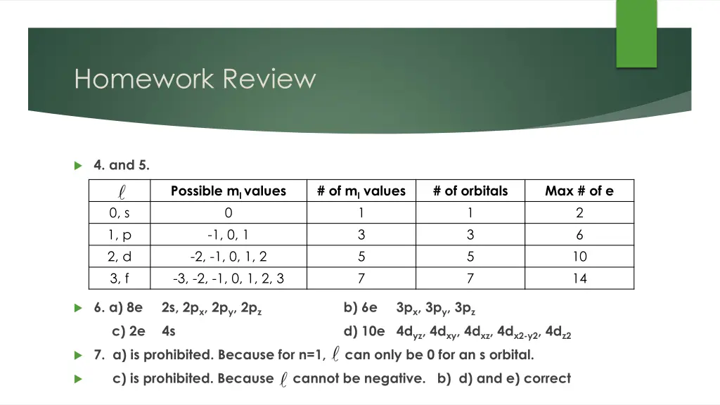 homework review 1