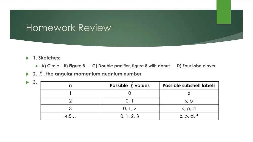 homework review