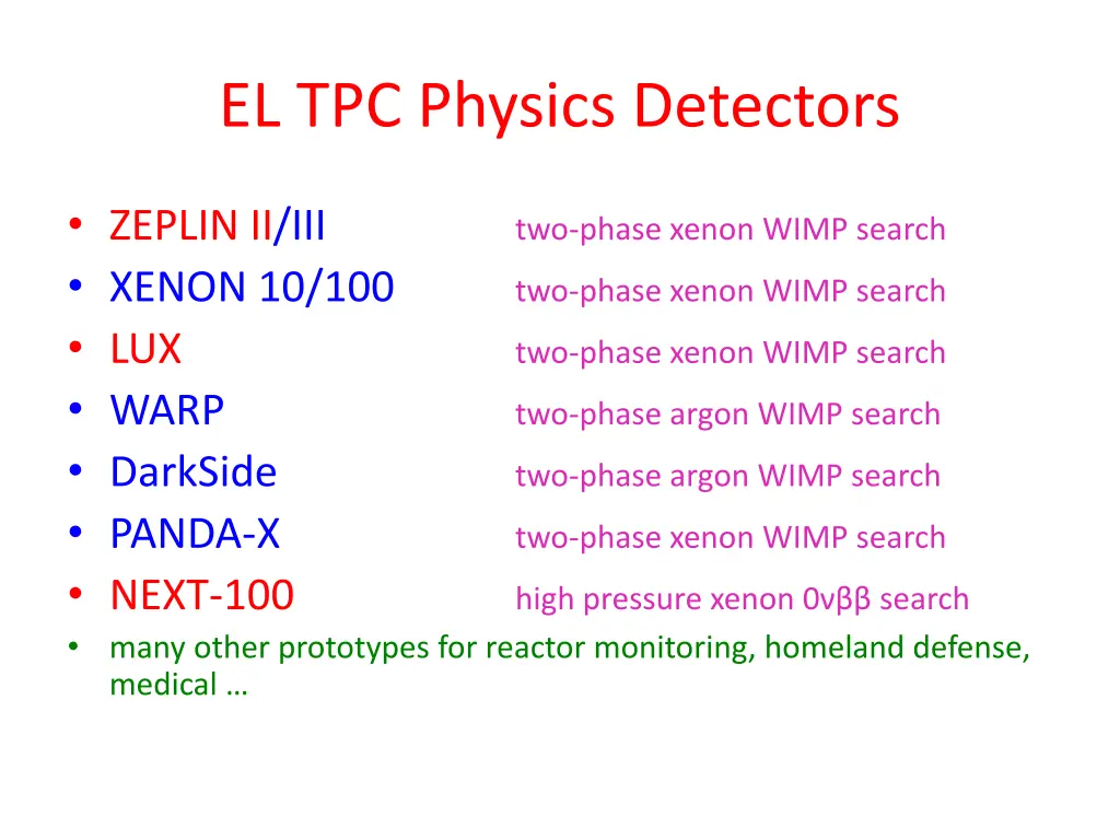 el tpc physics detectors