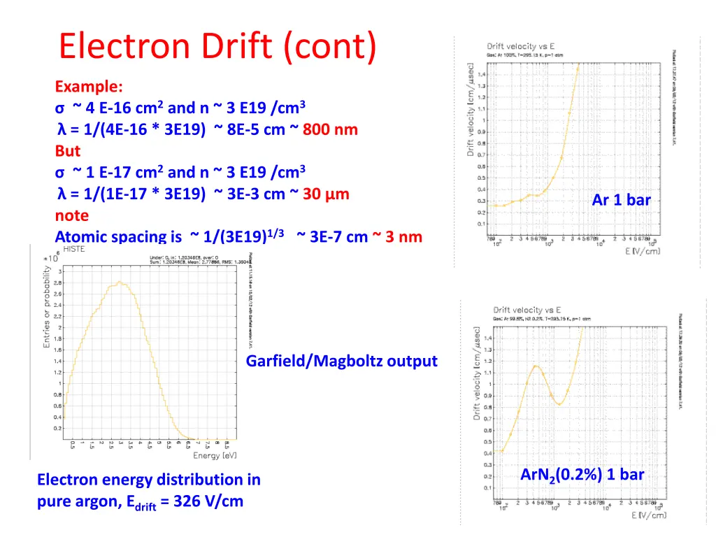 electron drift cont