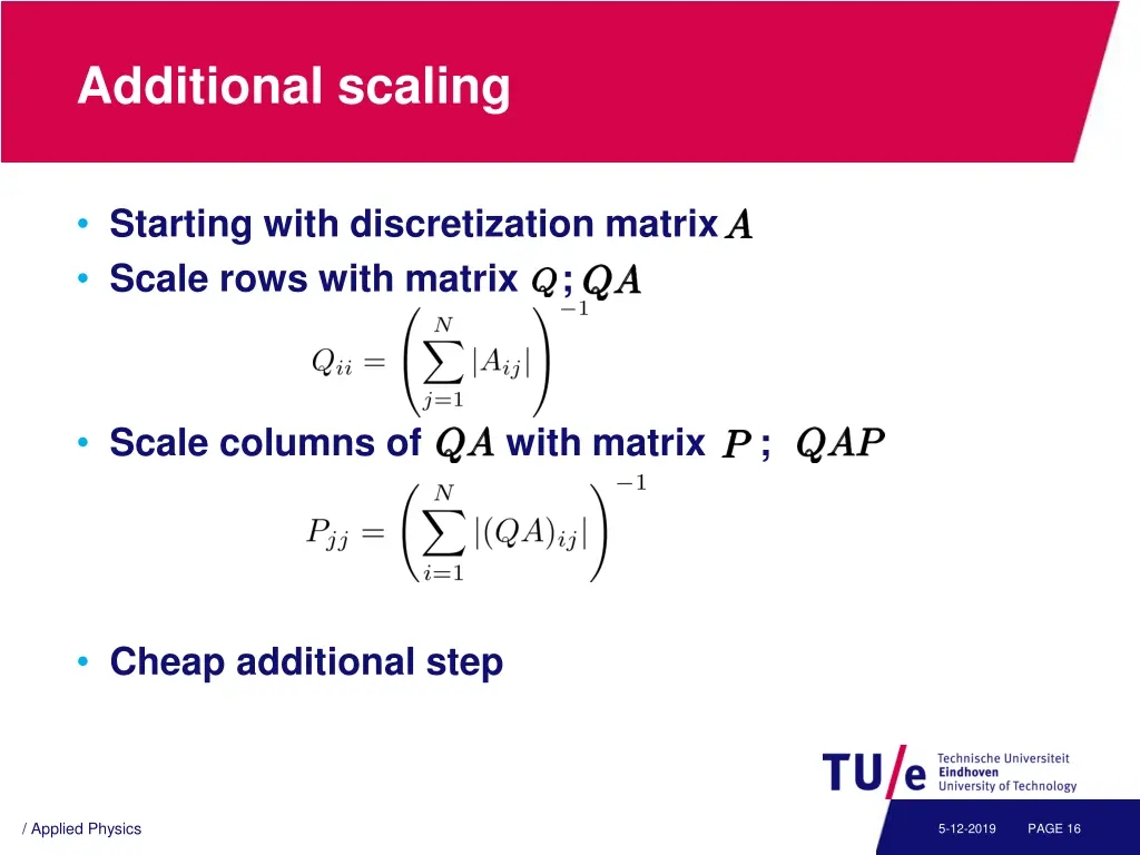 additional scaling