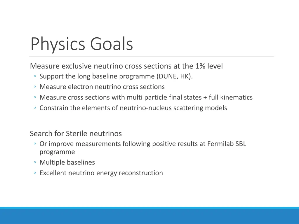 physics goals