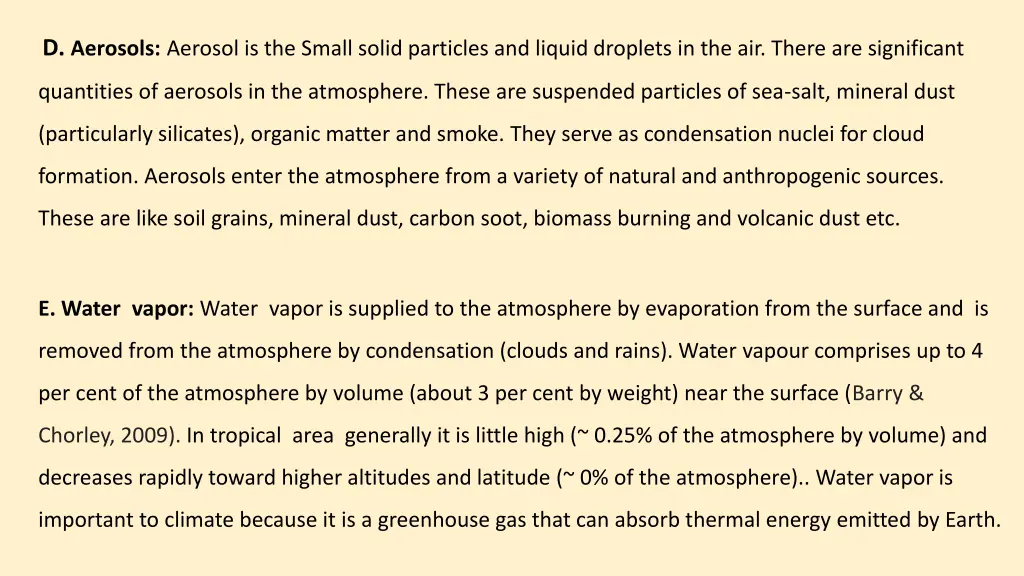 d aerosols aerosol is the small solid particles