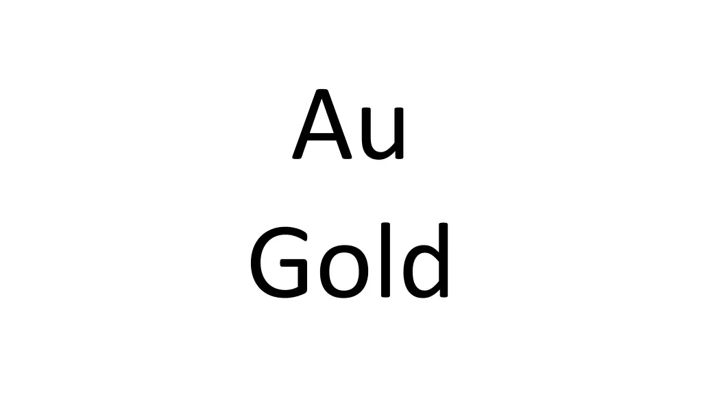 au gold