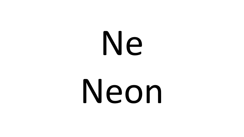 ne neon