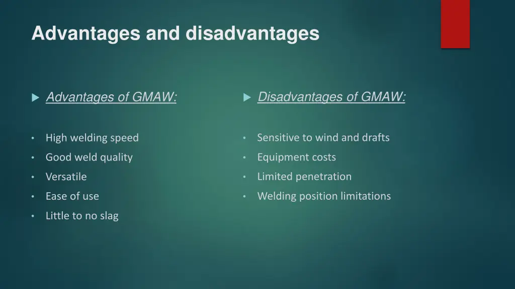 advantages and disadvantages