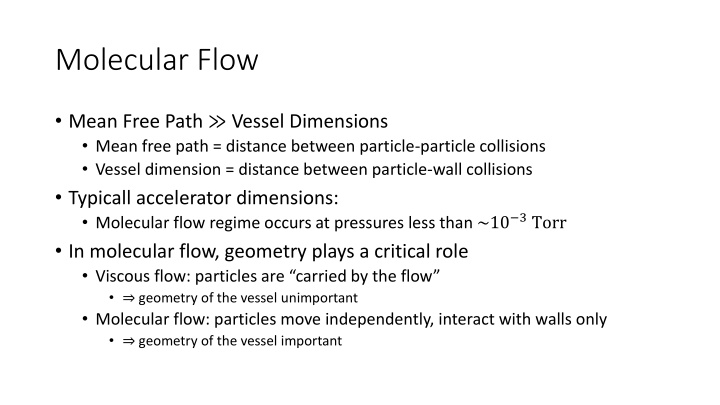 molecular flow