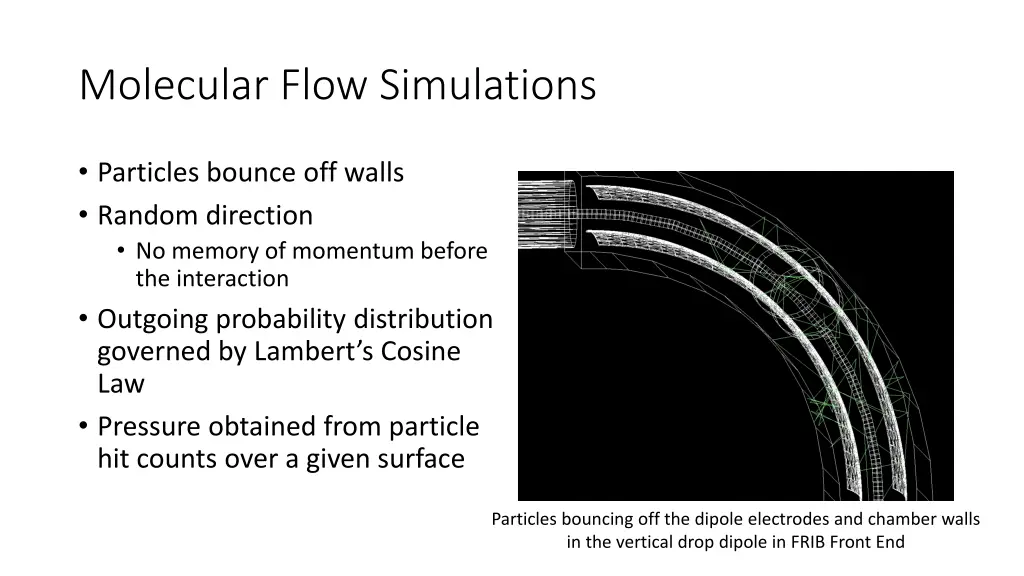 molecular flow simulations