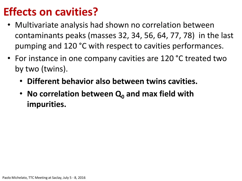 effects on cavities multivariate analysis