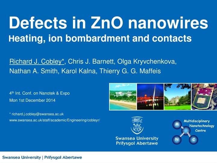 defects in zno nanowires h eating ion bombardment