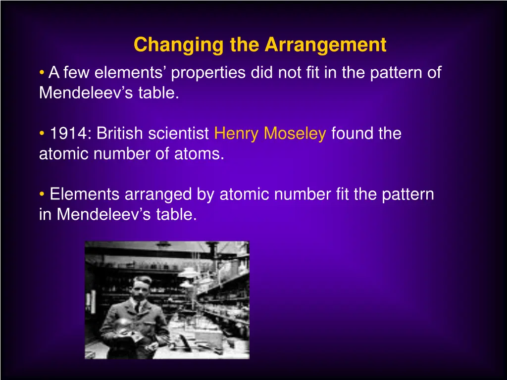 changing the arrangement a few elements