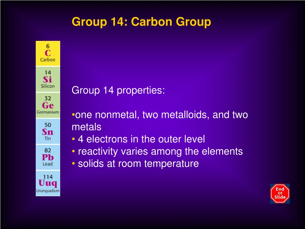 group 14 carbon group