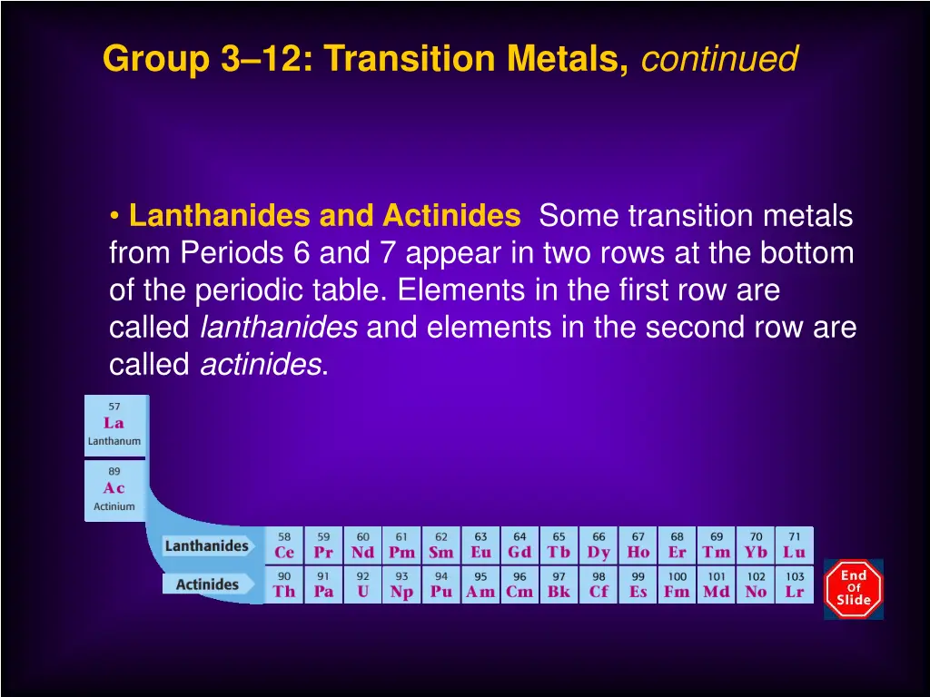 group 3 12 transition metals continued