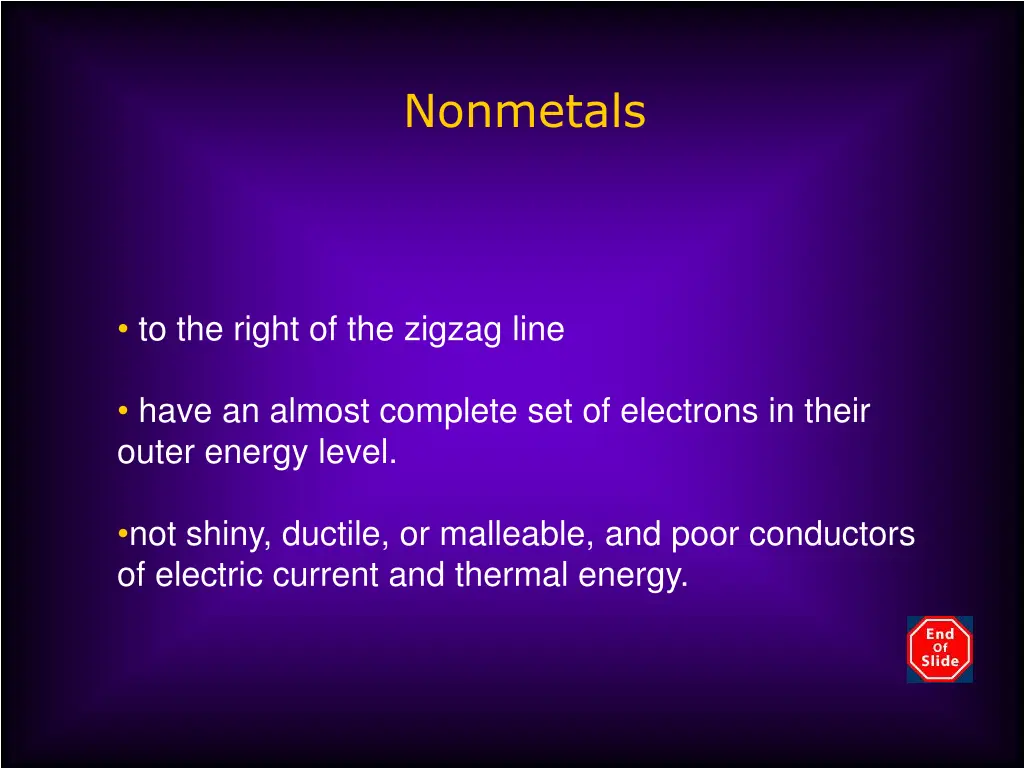 nonmetals