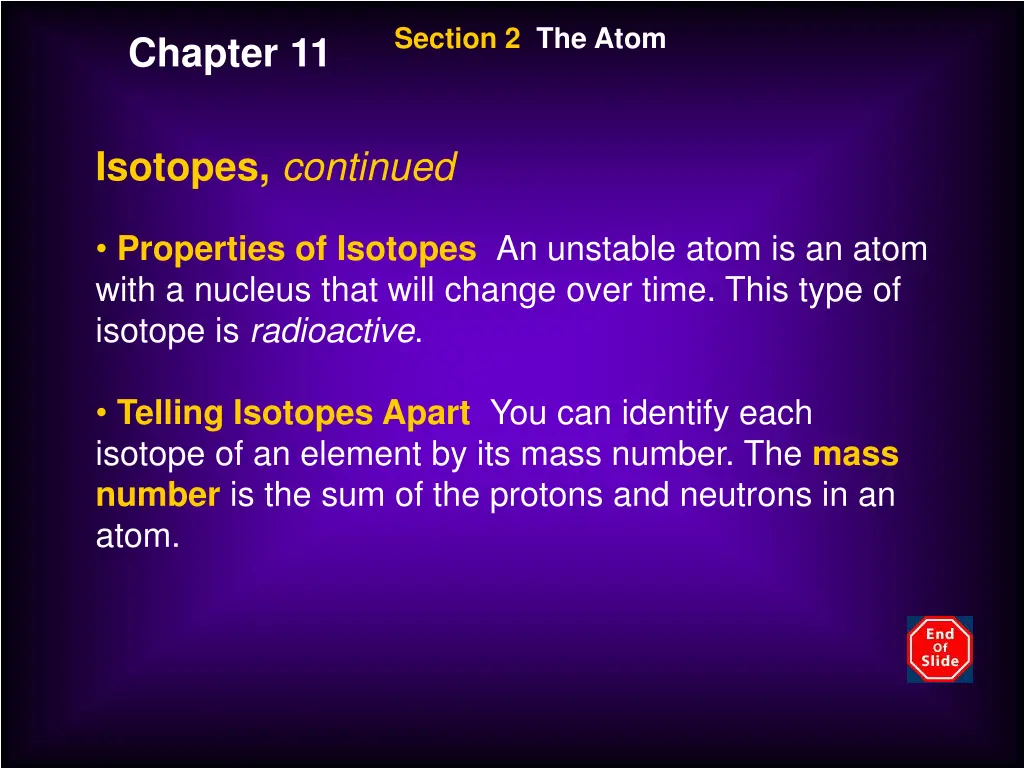 section 2 the atom 1