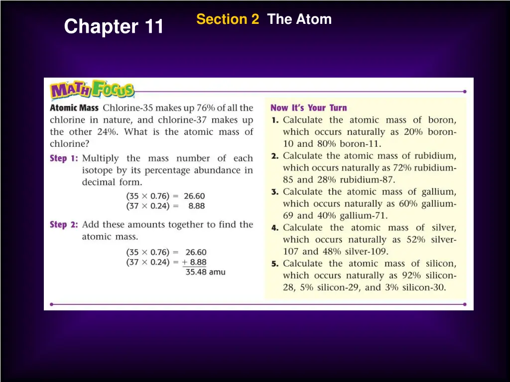 section 2 the atom 3