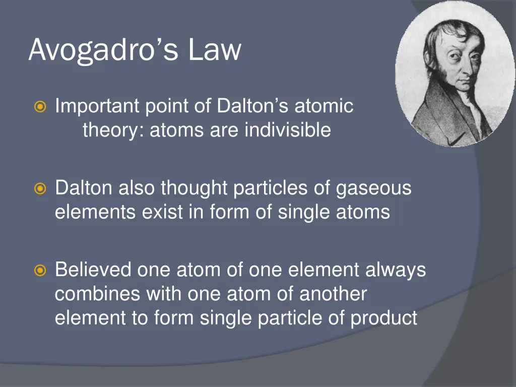 avogadro s law