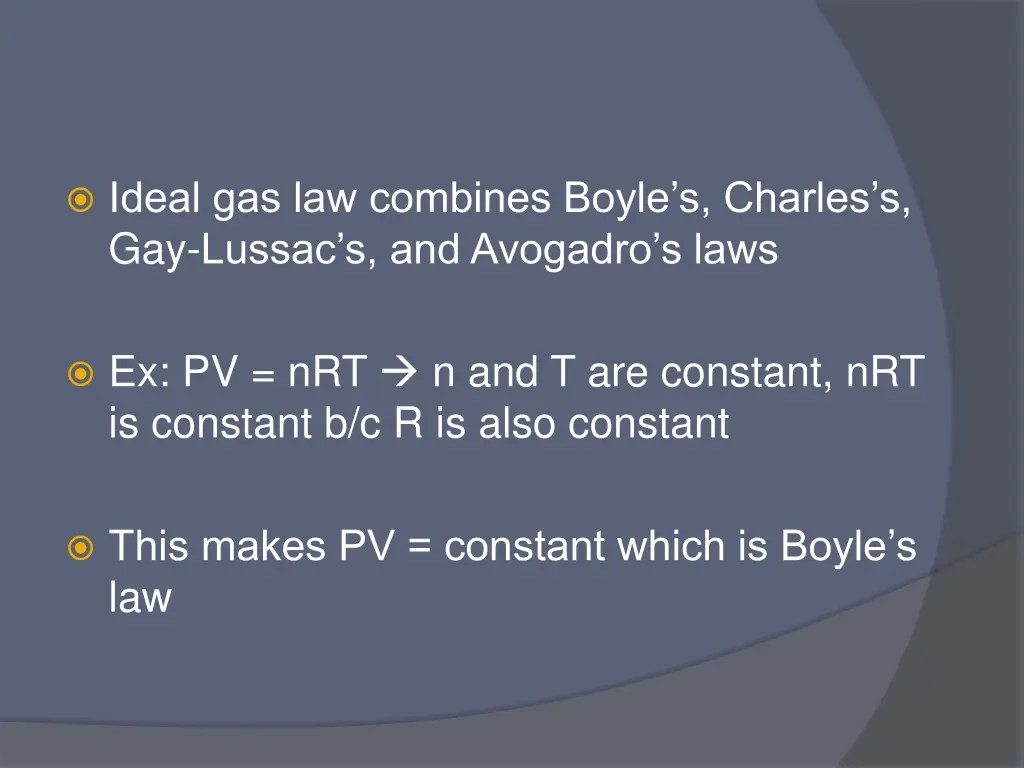 ideal gas law combines boyle s charles